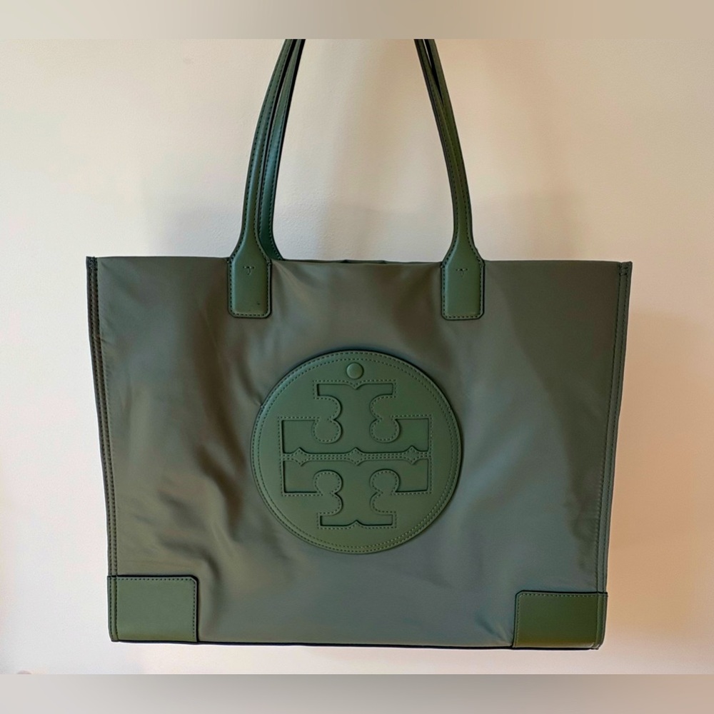 NWT Tory Burch Ella Tote bag palm leaf